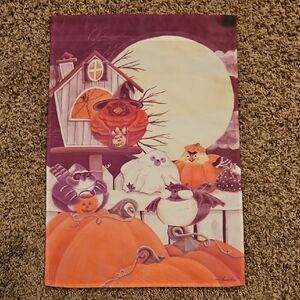 Halloween Bird Garden Flag